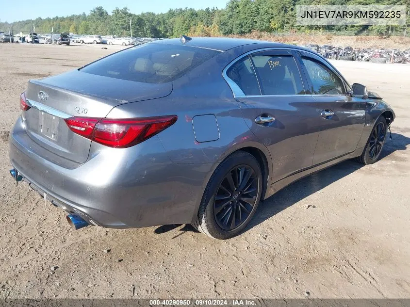 2019 Infiniti Q50 Luxe/Sport/Signature Edit VIN: JN1EV7AR9KM592235 Lot: 40290950