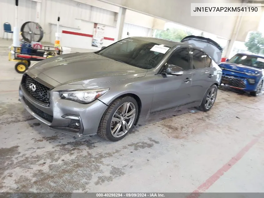 2019 Infiniti Q50 3.0T Signature Edition VIN: JN1EV7AP2KM541190 Lot: 40298294