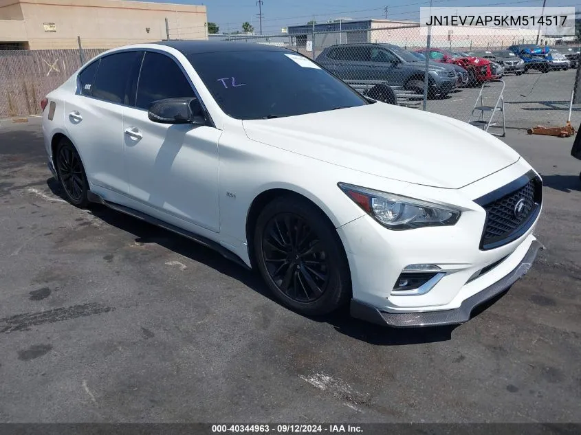 JN1EV7AP5KM514517 2019 Infiniti Q50 3.0T Luxe