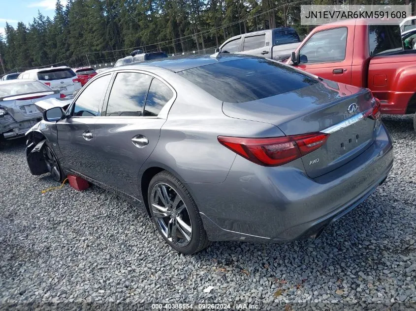 JN1EV7AR6KM591608 2019 Infiniti Q50 3.0T Signature Edition