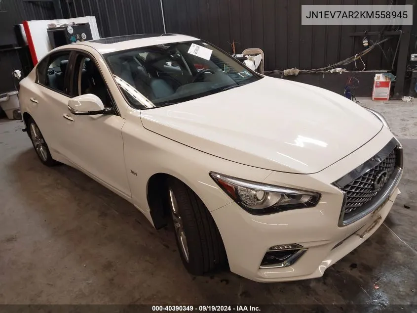 JN1EV7AR2KM558945 2019 Infiniti Q50 3.0T Luxe