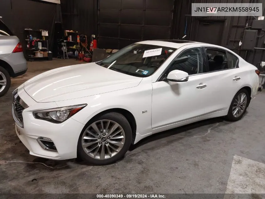 JN1EV7AR2KM558945 2019 Infiniti Q50 3.0T Luxe