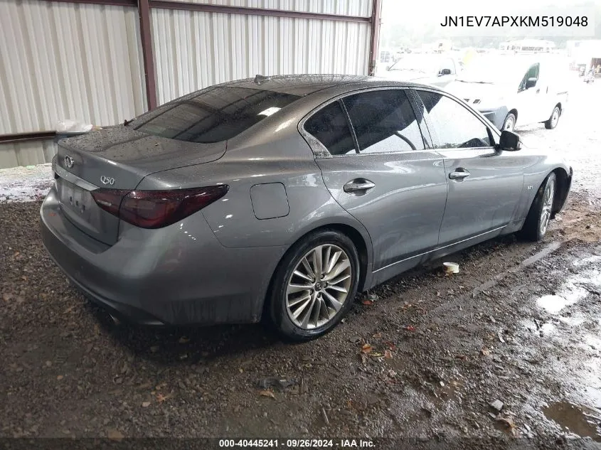 JN1EV7APXKM519048 2019 Infiniti Q50 3.0T Luxe