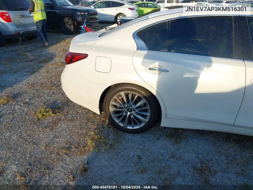 2019 Infiniti Q50 3.0T Luxe VIN: JN1EV7AP3KM516301 Lot: 40476181