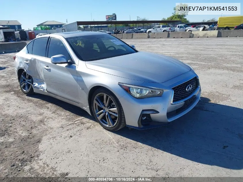 2019 Infiniti Q50 3.0T Signature Edition VIN: JN1EV7AP1KM541553 Lot: 40594706