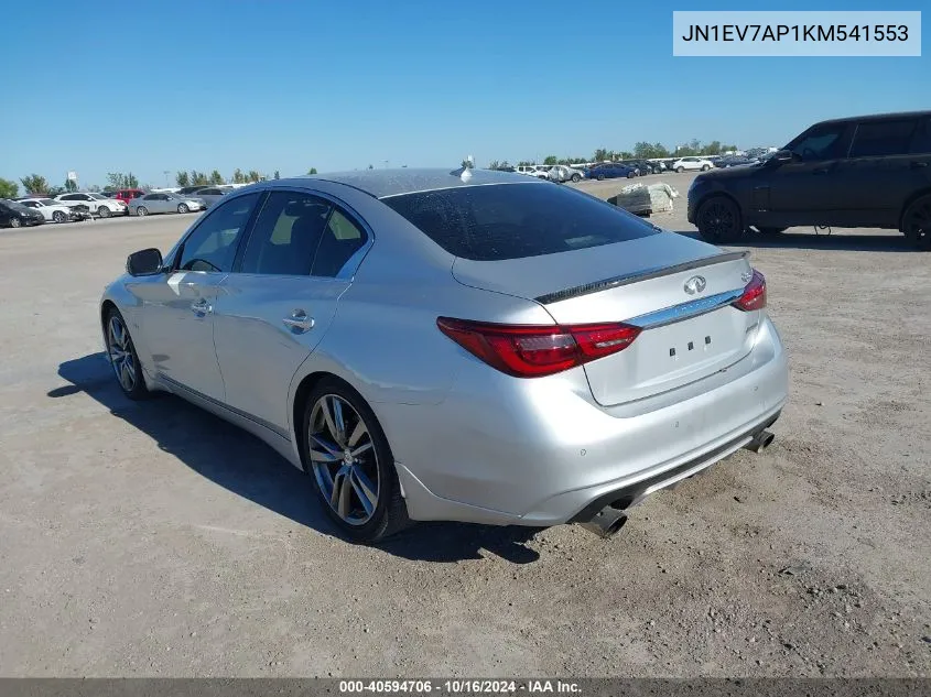 2019 Infiniti Q50 3.0T Signature Edition VIN: JN1EV7AP1KM541553 Lot: 40594706