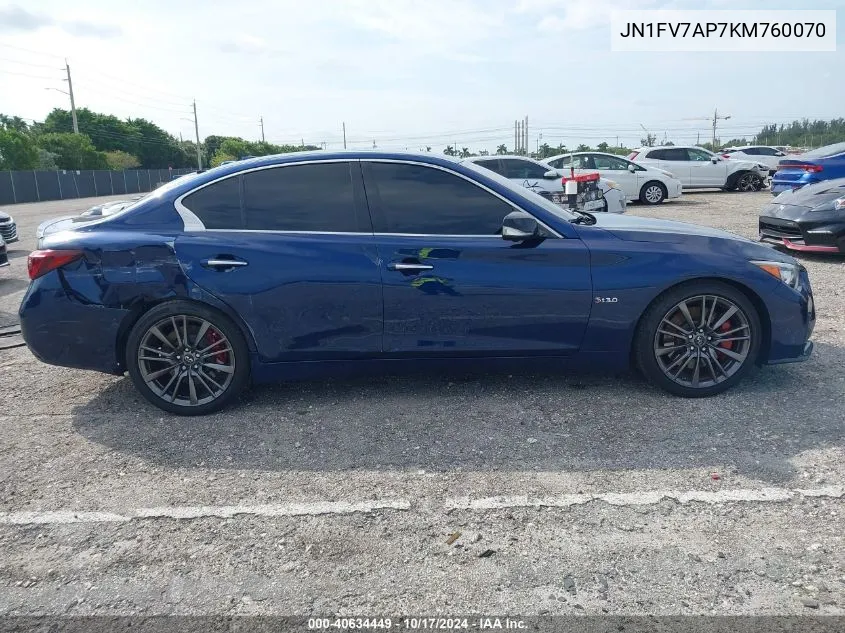 JN1FV7AP7KM760070 2019 Infiniti Q50 3.0T Red Sport 400