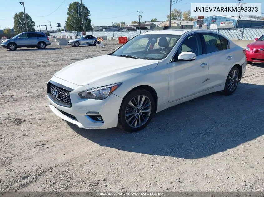 2019 Infiniti Q50 Luxe/Sport/Signature Edition VIN: JN1EV7AR4KM593373 Lot: 40652714