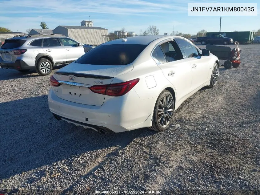 JN1FV7AR1KM800435 2019 Infiniti Q50 3.0T Red Sport 400