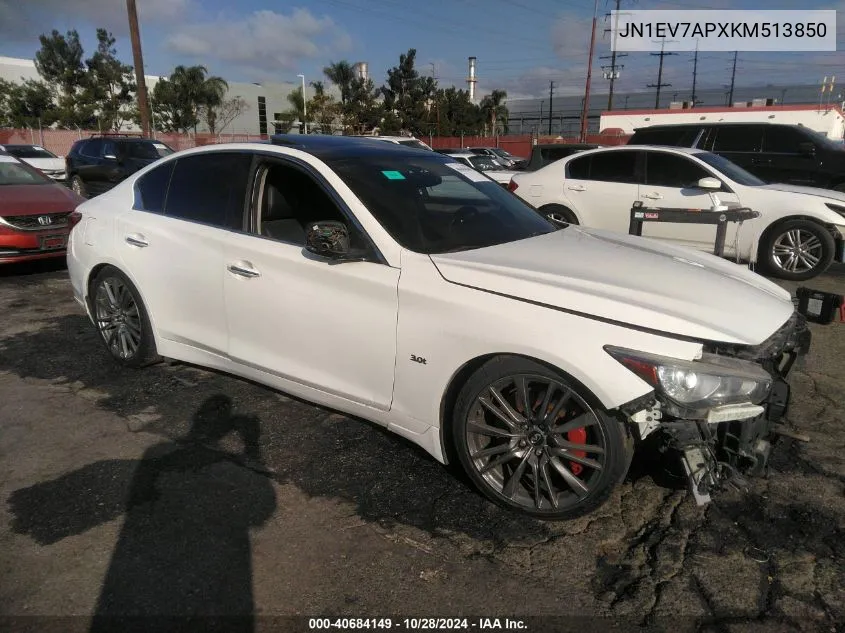 2019 Infiniti Q50 3.0T Sport VIN: JN1EV7APXKM513850 Lot: 40684149