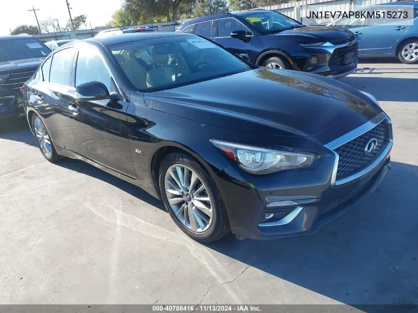 2019 Infiniti Q50 3.0T Luxe VIN: JN1EV7AP8KM515273 Lot: 40788416