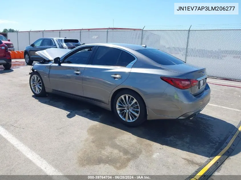 JN1EV7AP3LM206277 2020 Infiniti Q50 Luxe