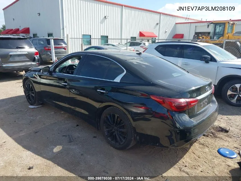 JN1EV7AP3LM208109 2020 Infiniti Q50 Luxe