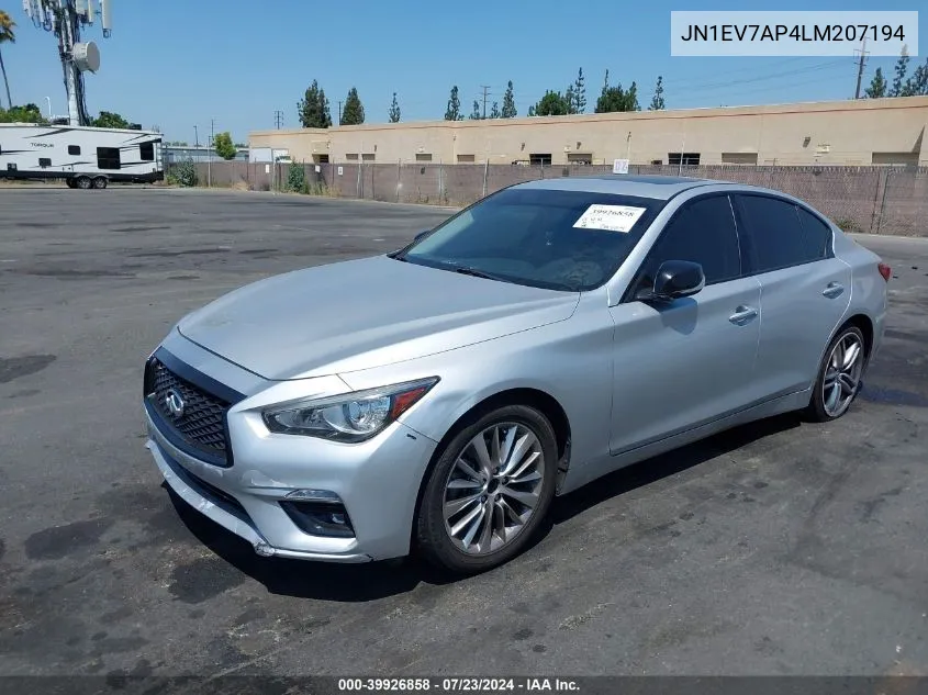 JN1EV7AP4LM207194 2020 Infiniti Q50 Luxe