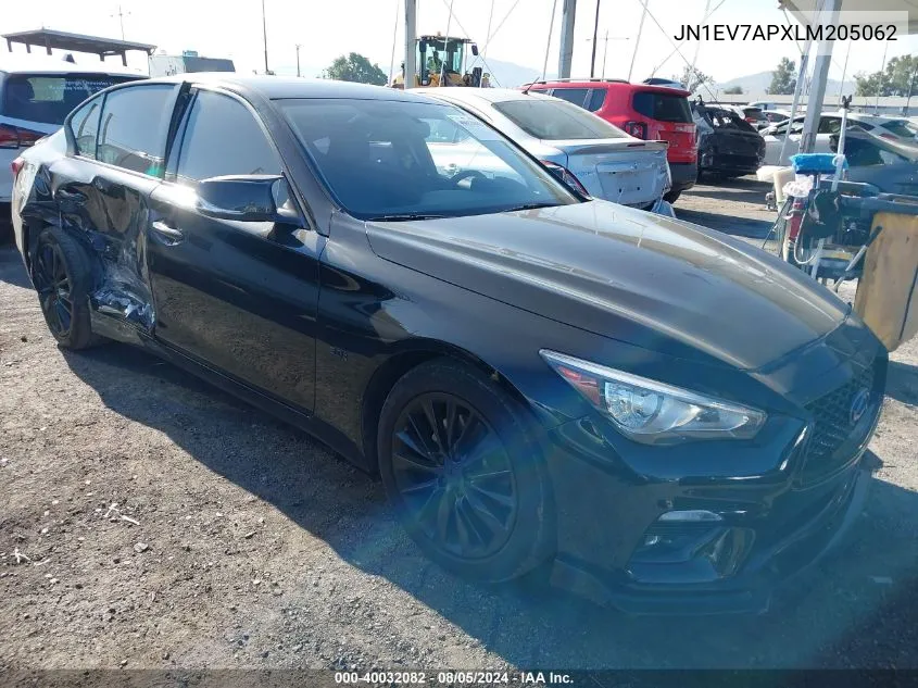 JN1EV7APXLM205062 2020 Infiniti Q50 Luxe