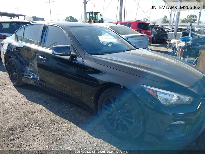 2020 Infiniti Q50 Luxe VIN: JN1EV7APXLM205062 Lot: 40032082