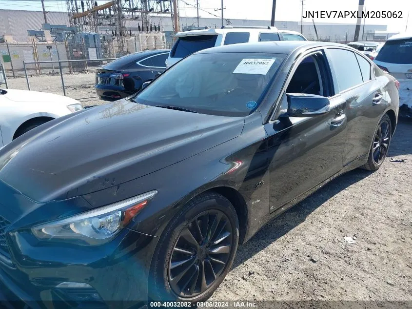 2020 Infiniti Q50 Luxe VIN: JN1EV7APXLM205062 Lot: 40032082