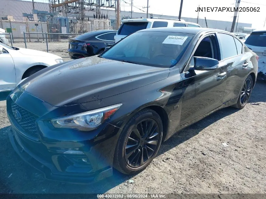 2020 Infiniti Q50 Luxe VIN: JN1EV7APXLM205062 Lot: 40032082