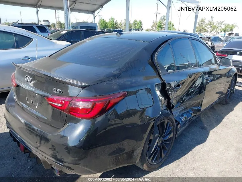 JN1EV7APXLM205062 2020 Infiniti Q50 Luxe