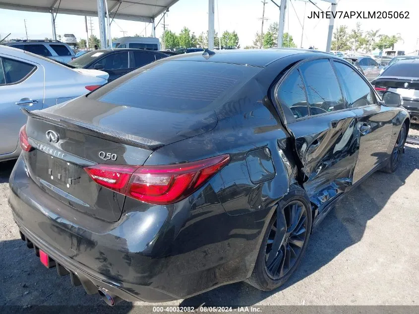 2020 Infiniti Q50 Luxe VIN: JN1EV7APXLM205062 Lot: 40032082