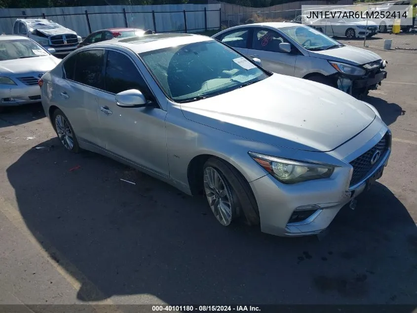 JN1EV7AR6LM252414 2020 Infiniti Q50 Luxe Awd