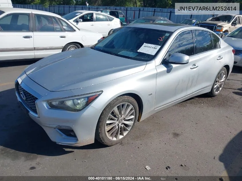 JN1EV7AR6LM252414 2020 Infiniti Q50 Luxe Awd