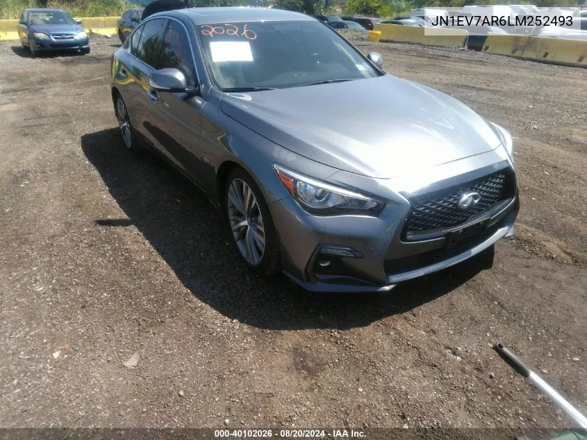 2020 Infiniti Q50 Sport Awd VIN: JN1EV7AR6LM252493 Lot: 40102026