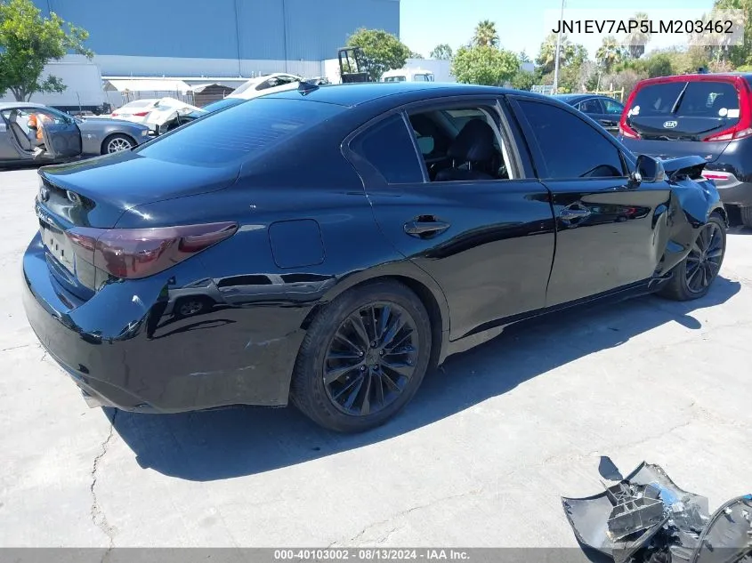 JN1EV7AP5LM203462 2020 Infiniti Q50 Luxe