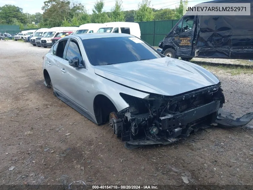 2020 Infiniti Q50 Luxe Awd VIN: JN1EV7AR5LM252971 Lot: 40154710