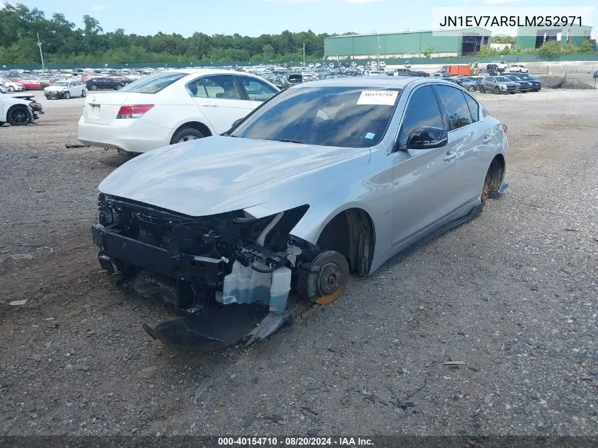 2020 Infiniti Q50 Luxe Awd VIN: JN1EV7AR5LM252971 Lot: 40154710