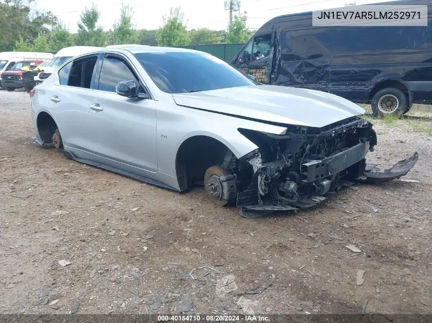 2020 Infiniti Q50 Luxe Awd VIN: JN1EV7AR5LM252971 Lot: 40154710