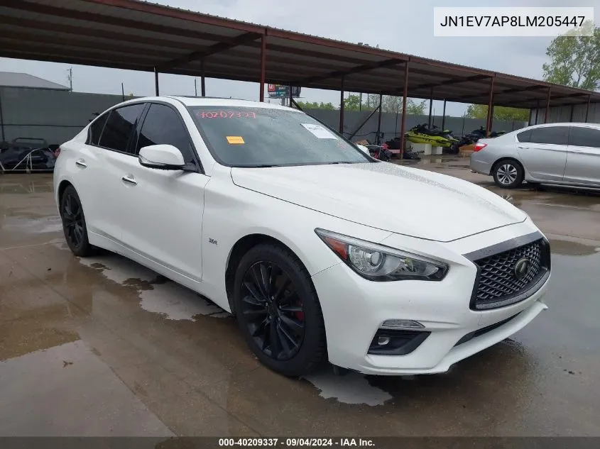 JN1EV7AP8LM205447 2020 Infiniti Q50 Luxe