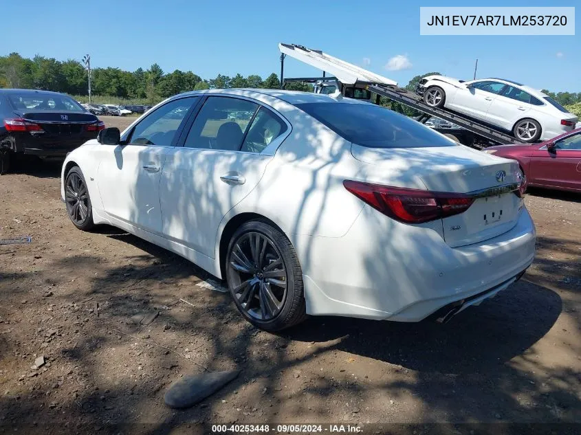 2020 Infiniti Q50 Edition 30 Awd VIN: JN1EV7AR7LM253720 Lot: 40253448