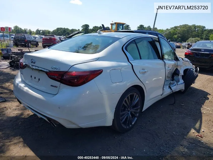 2020 Infiniti Q50 Edition 30 Awd VIN: JN1EV7AR7LM253720 Lot: 40253448