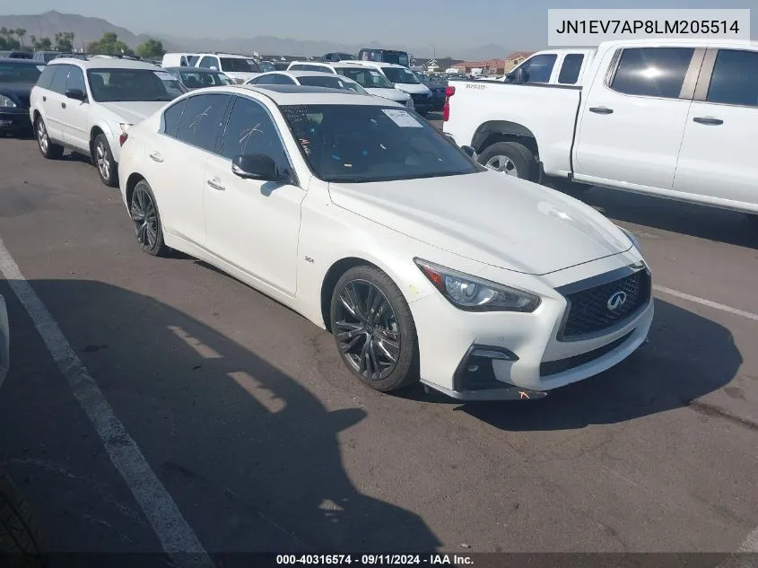 JN1EV7AP8LM205514 2020 Infiniti Q50 Pure/Luxe/Sport/Edition 3