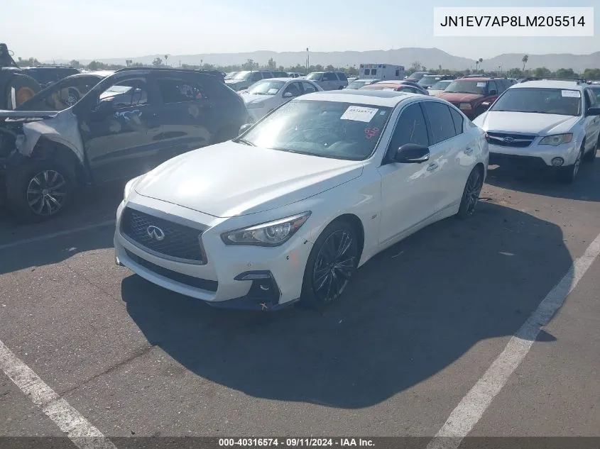 JN1EV7AP8LM205514 2020 Infiniti Q50 Pure/Luxe/Sport/Edition 3