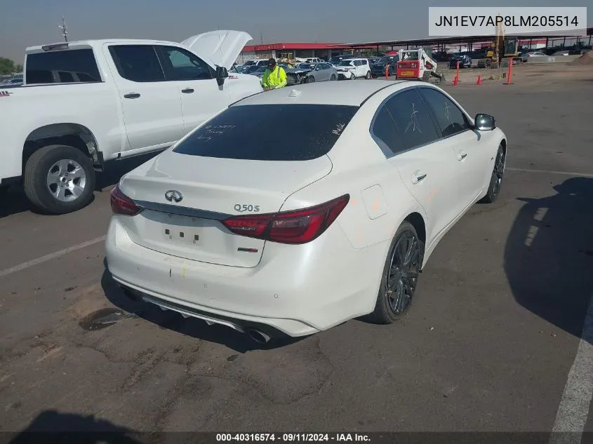 JN1EV7AP8LM205514 2020 Infiniti Q50 Pure/Luxe/Sport/Edition 3