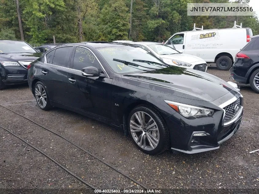 2020 Infiniti Q50 Sport Awd VIN: JN1EV7AR7LM255516 Lot: 40325403