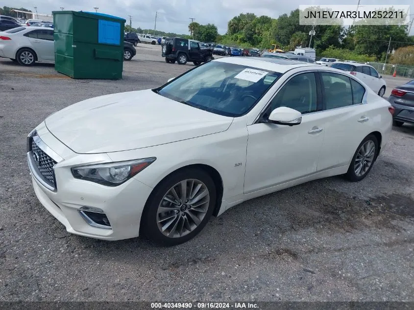 JN1EV7AR3LM252211 2020 Infiniti Q50 Pure/Luxe/Sport/Edition 3