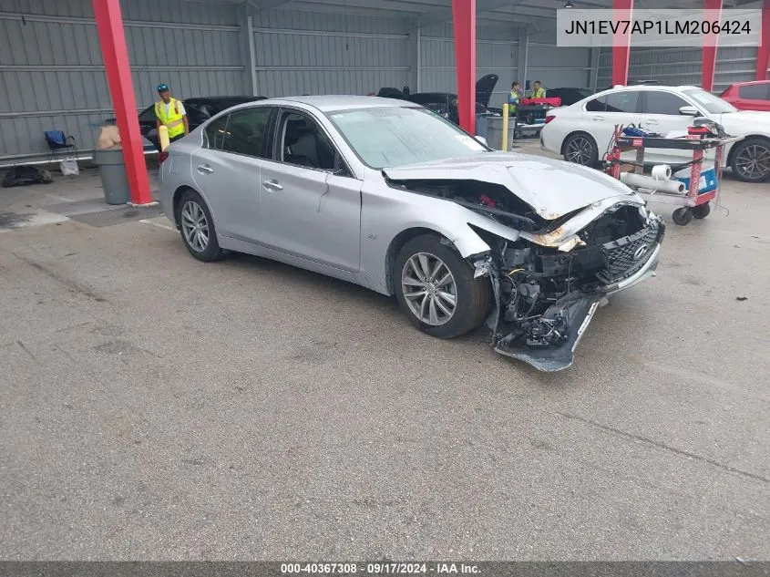 2020 Infiniti Q50 Pure/Luxe/Sport/Edition 3 VIN: JN1EV7AP1LM206424 Lot: 40367308