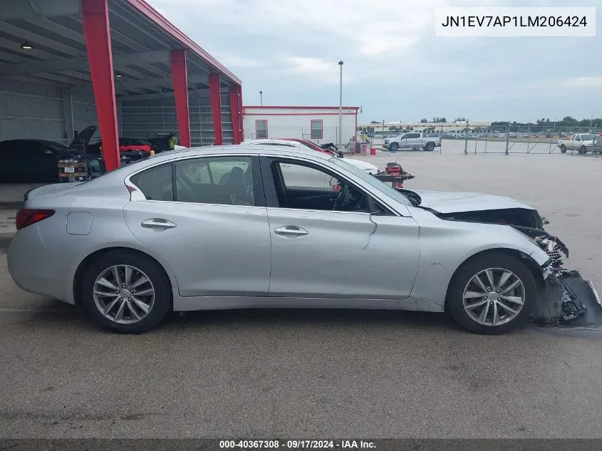 2020 Infiniti Q50 Pure/Luxe/Sport/Edition 3 VIN: JN1EV7AP1LM206424 Lot: 40367308