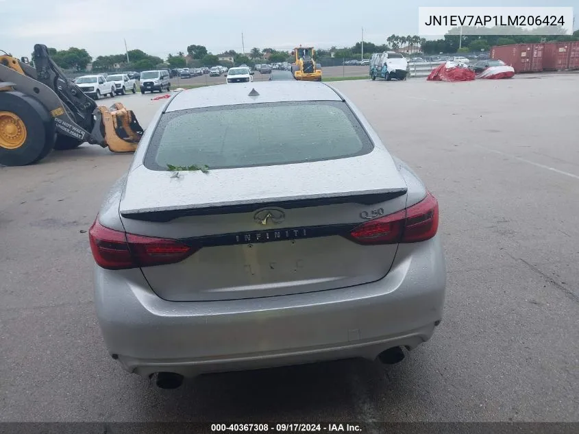 JN1EV7AP1LM206424 2020 Infiniti Q50 Pure/Luxe/Sport/Edition 3