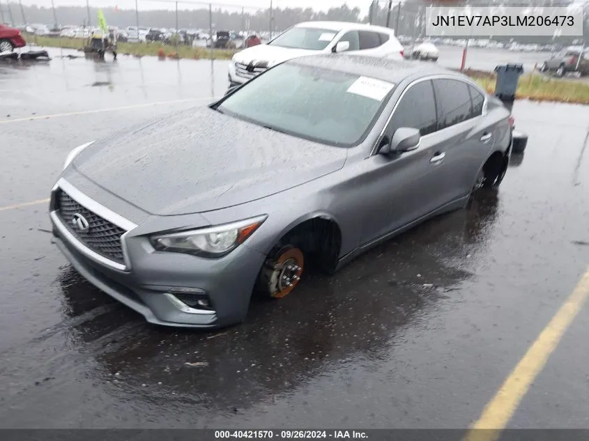 2020 Infiniti Q50 Pure/Luxe/Sport/Edition 30 VIN: JN1EV7AP3LM206473 Lot: 40421570