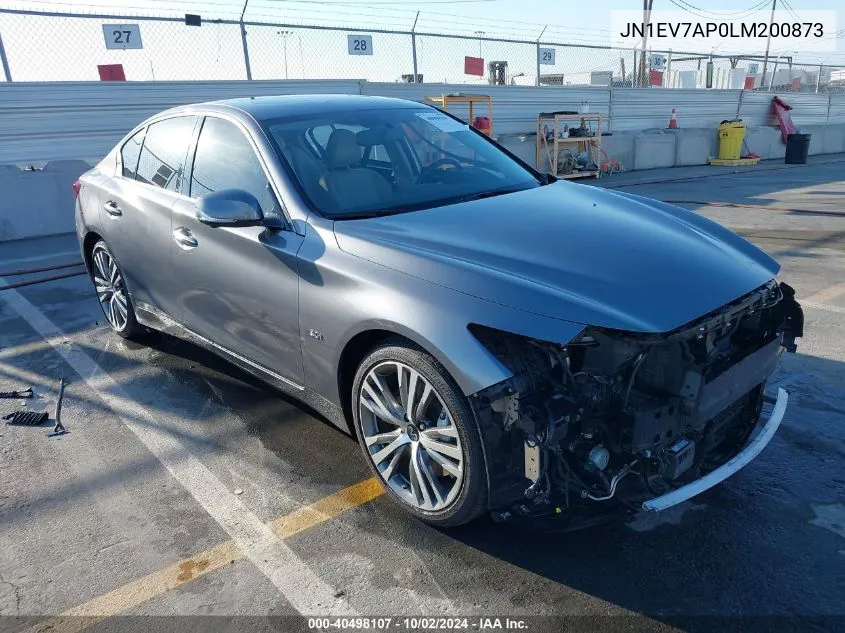 JN1EV7AP0LM200873 2020 Infiniti Q50 Sport