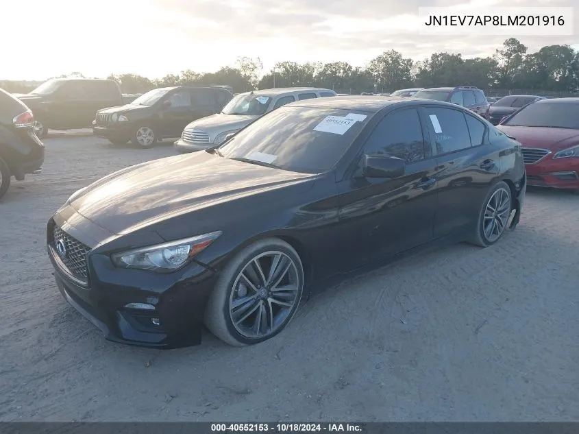 JN1EV7AP8LM201916 2020 Infiniti Q50 Sport