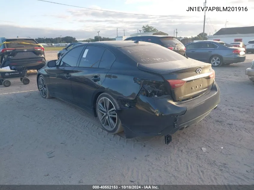 JN1EV7AP8LM201916 2020 Infiniti Q50 Sport