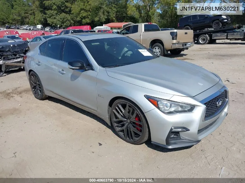 2020 Infiniti Q50 Red Sport 400 VIN: JN1FV7AP8LM630221 Lot: 40603790