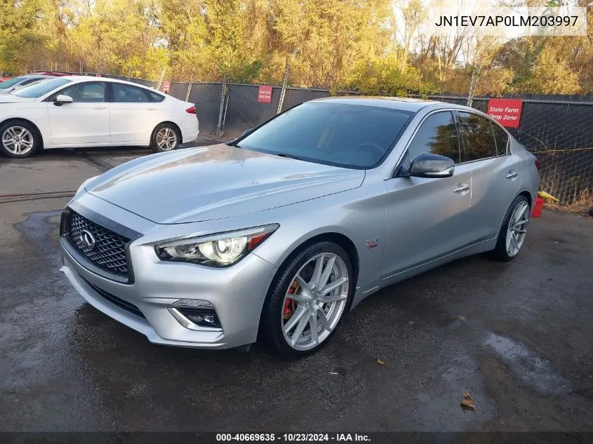 2020 Infiniti Q50 Luxe VIN: JN1EV7AP0LM203997 Lot: 40669635