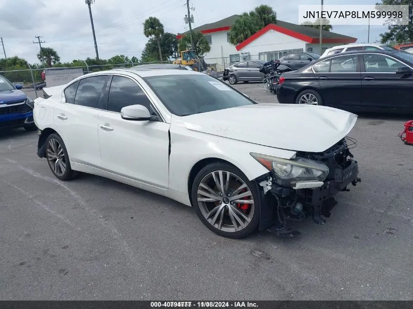 2020 Infiniti Q50 Edition 30/Luxe/Pure/Sport VIN: JN1EV7AP8LM599998 Lot: 40794777