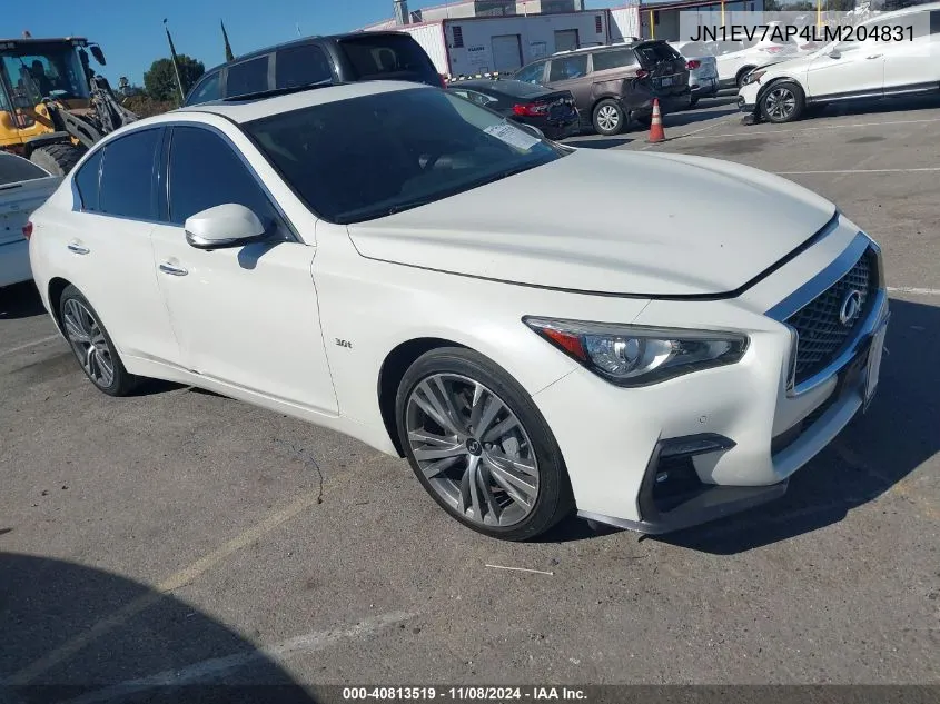 2020 Infiniti Q50 Sport VIN: JN1EV7AP4LM204831 Lot: 40813519